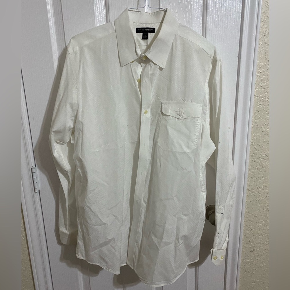 Banana Republic long sleeve button down soft wash shirt